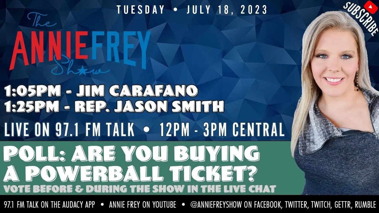 Sound of Freedom, Biden Whistleblowers, Powerball • Annie Frey Show 7/18/23