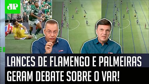 "Gente, os caras do VAR nitidamente..." Veja DEBATE sobre POLÊMICAS com Flamengo e Palmeiras!