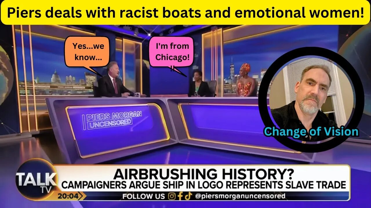 Racist boats and emotional women....Will Piers save the day?