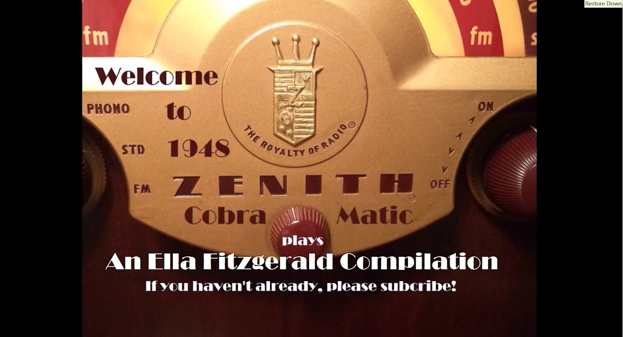 1948 Zenith Cobramatic Plays An Ella Fitzgerald Compilation