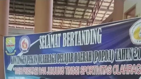 Arena Gedung Pencak Silat Popda 2022 Prov Jambi Banjir