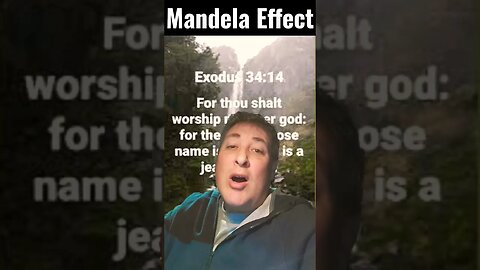 Have you always known that God's name was Jealous? #mandelaeffect #scripture