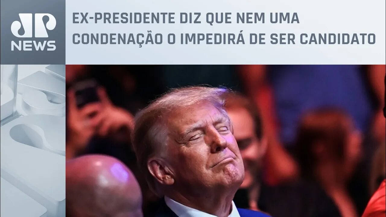 Trump afirma que 'nunca desistiria' da corrida presidencial de 2024