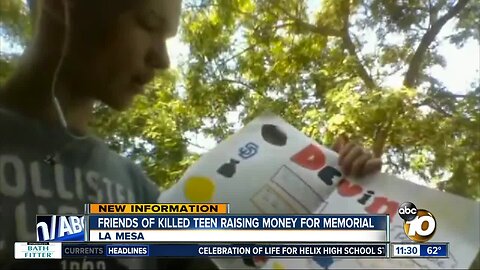 Friends of slain teen want permanent memorial for him