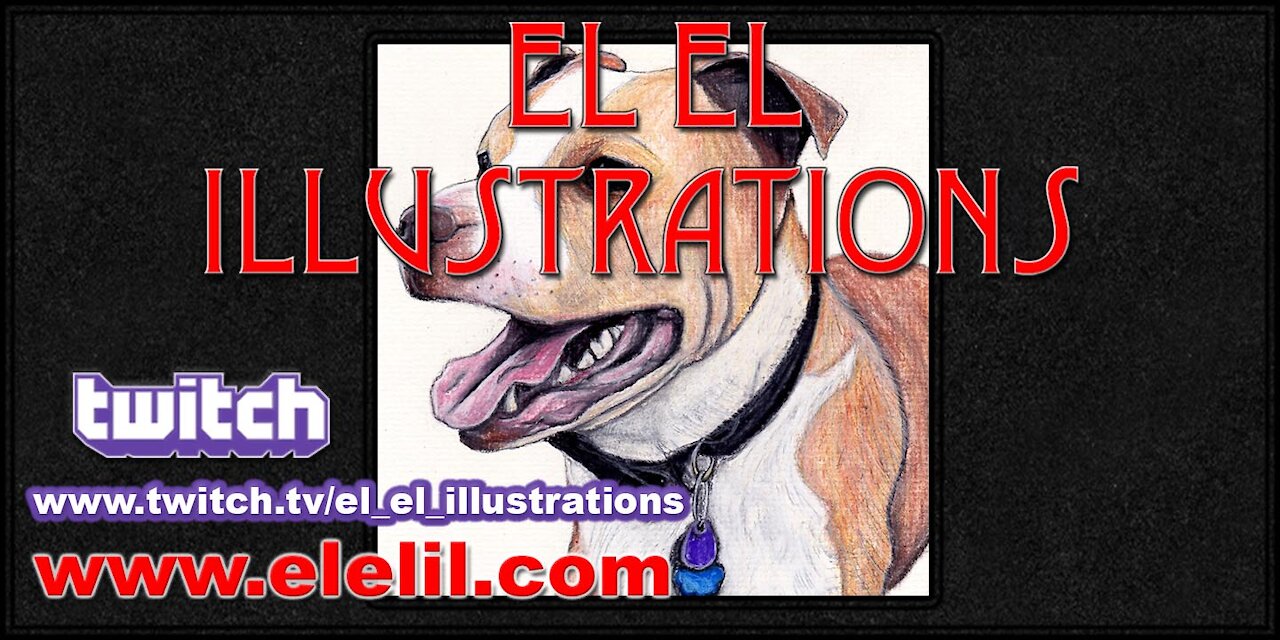 Drawing Gator the Dog in Pastel