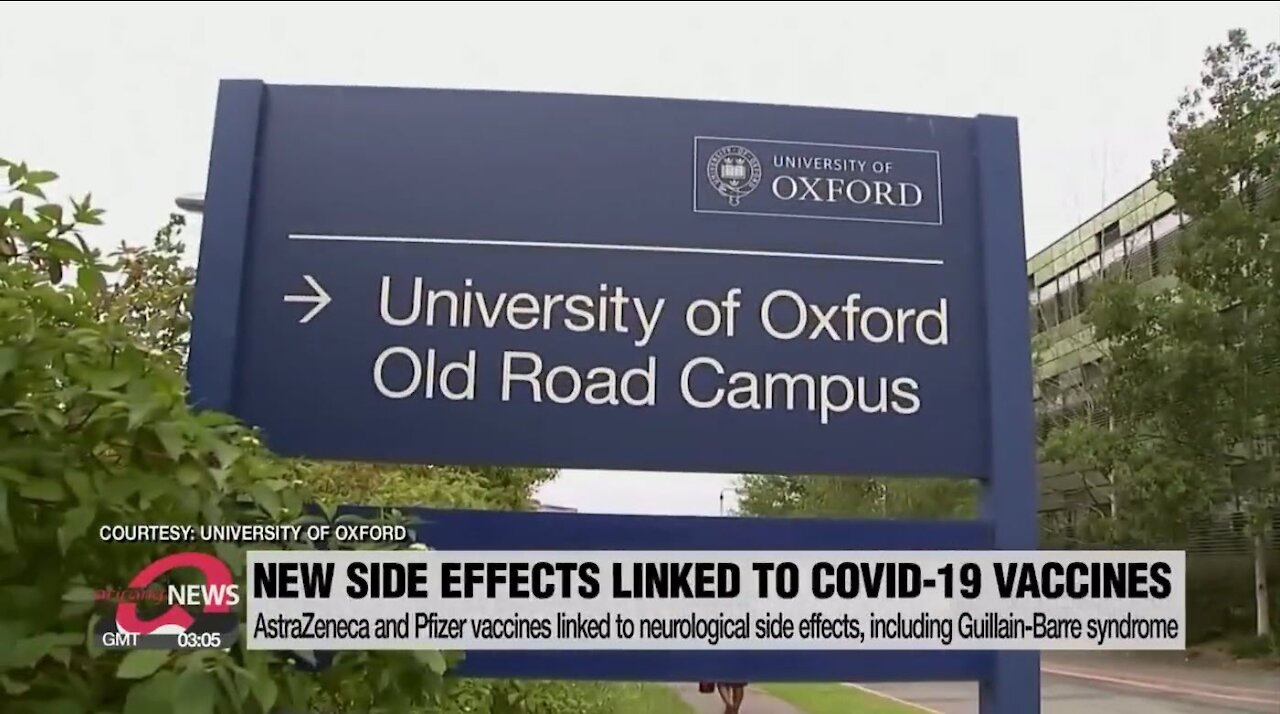 "New" side effects linked to AstraZeneca and Pfizer "vaccines"