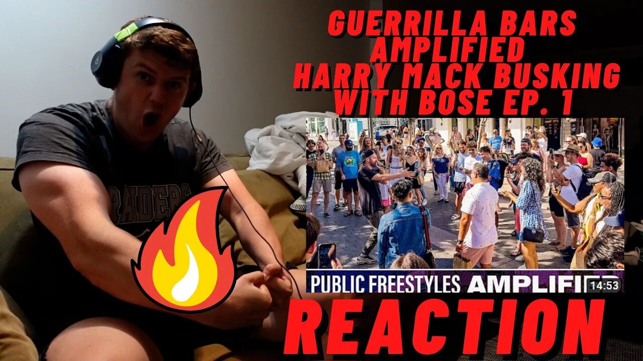 Guerrilla Bars AMPLIFIED | Harry Mack Busking With Bose Ep. 1 ((IRISH GUY REACTION!!))