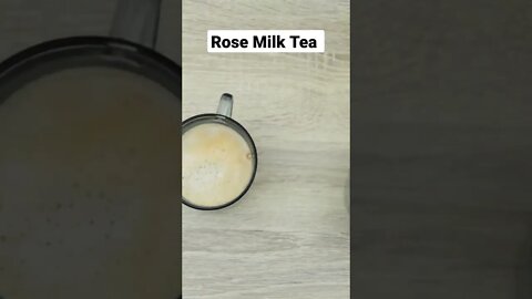 Rose Milk Tea with Homemade Rose Syrup