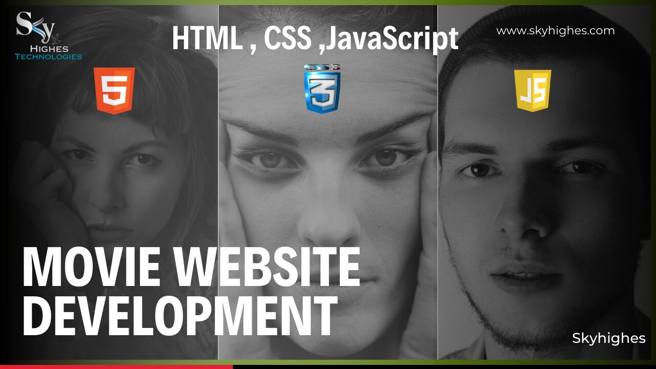 Movie Site by HTML , CSS , JS | Web development | Skyhighes