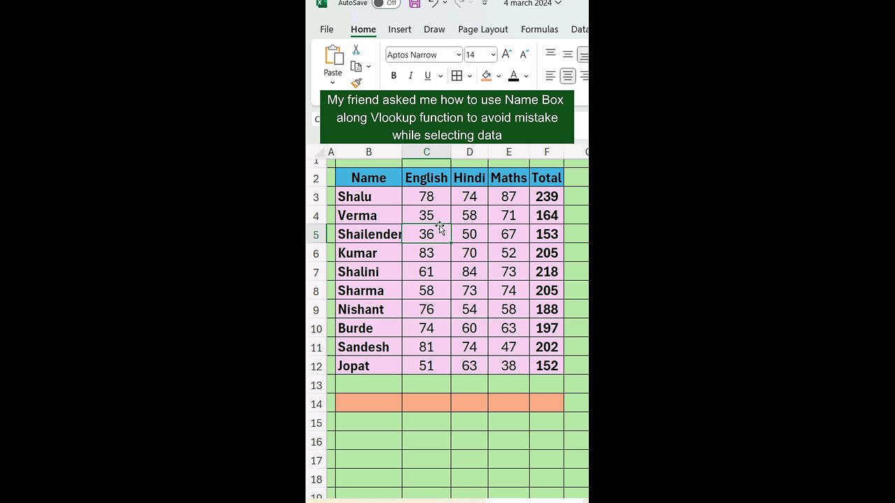 Mastering VLOOKUP & Name Box in Excel | Essential Interview Tips #Excel #MicrosoftExcel