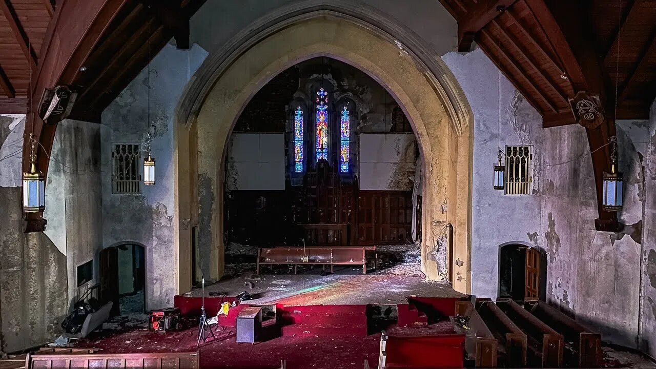 Massive Abandoned Presbyterian Church in Gary, Indiana