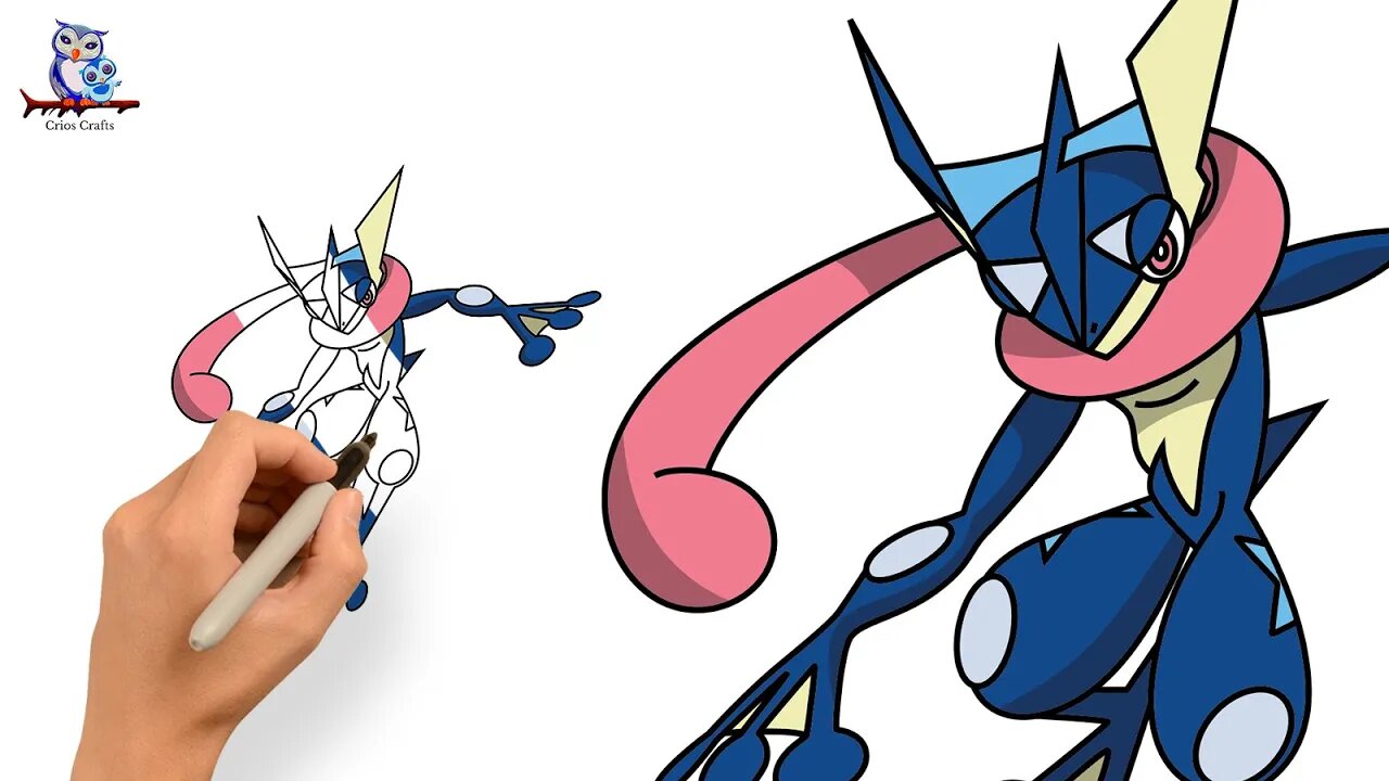 How to Draw Greninja - Pokémon