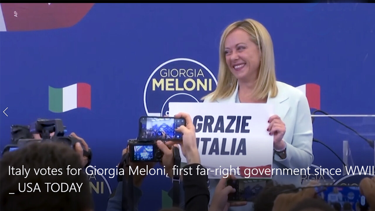 Italy votes for Giorgia Meloni, first far-right government since WWII