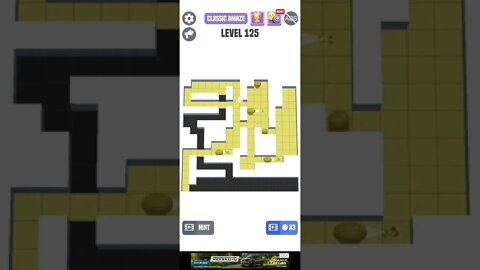 Classic Maze Game Level 125. #shorts