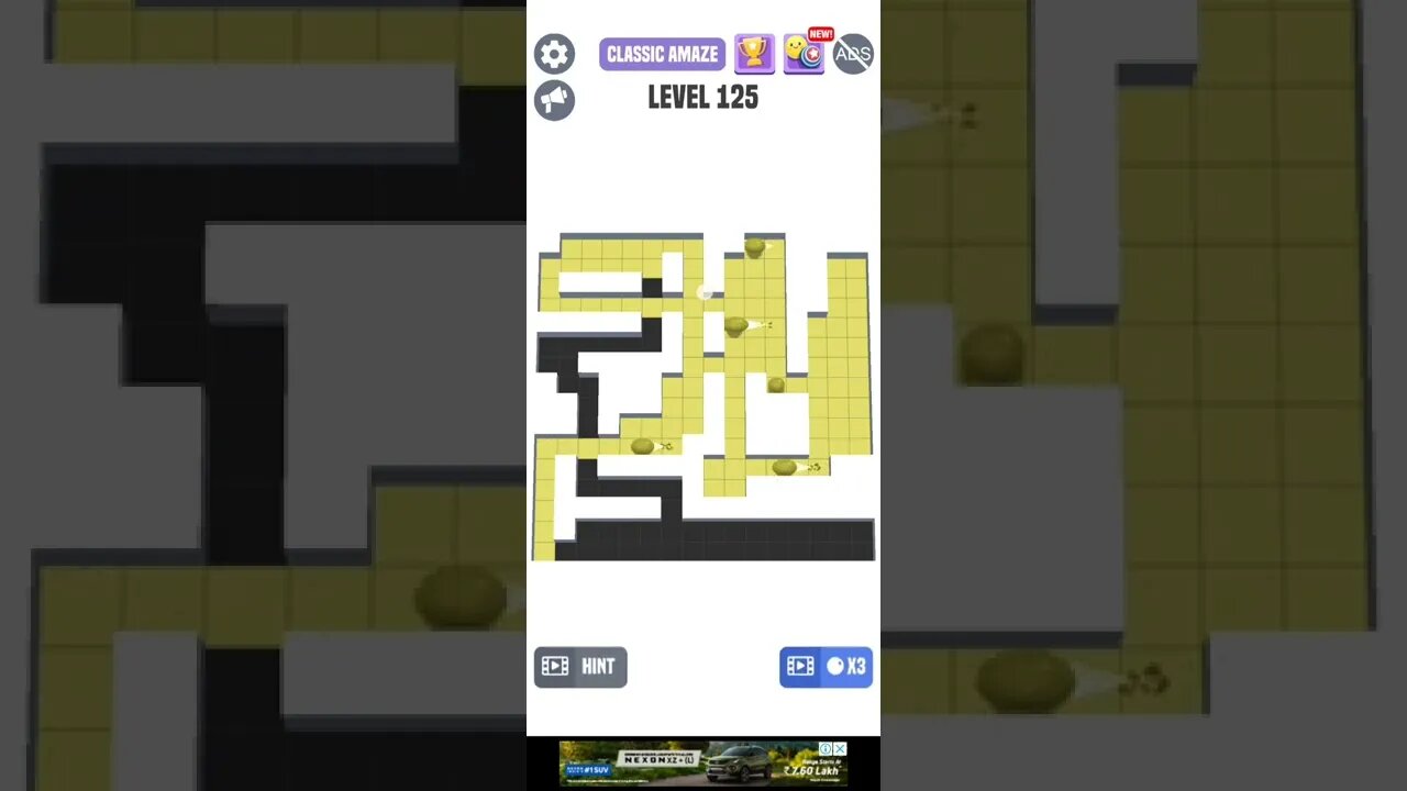 Classic Maze Game Level 125. #shorts