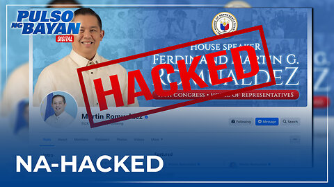 Mga social media account ni House speaker Martin Romualdez, na-hacked