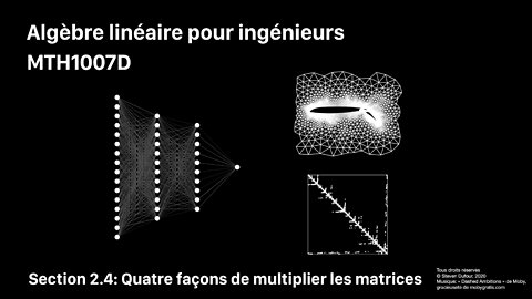 Section 2.4: Quatre façons de multiplier les matrices