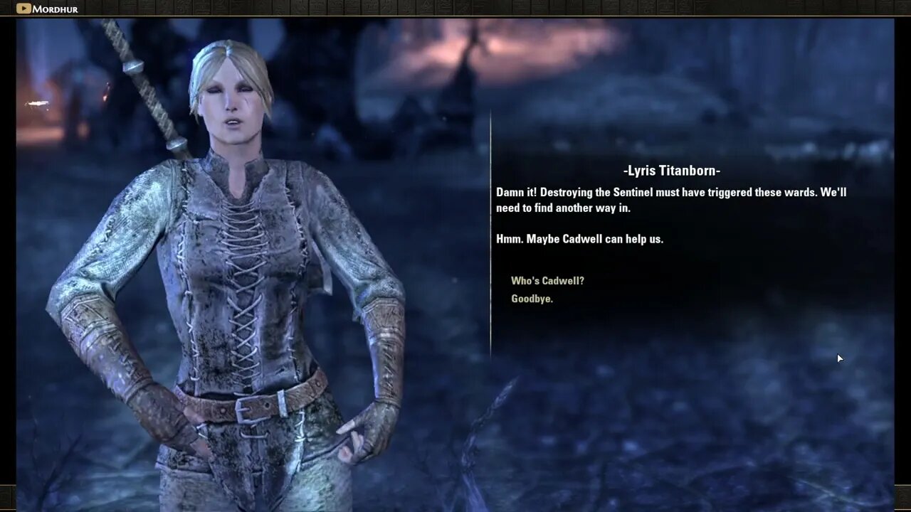 Mordhur meets the benefactor ,Lyris and the profet