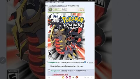 no Pokémon platinum is not coming to Xbox 360