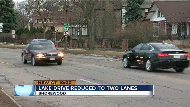 Shorewood board considering lane changes to Lake Drive