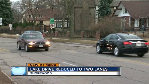 Shorewood board considering lane changes to Lake Drive