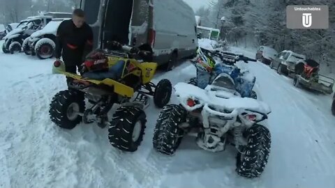 1 Frozen Rush 🥶🚀 Snow Ice Race ❄️❗️ATV SSV QUAD MOTO❗️ Băiuț, Maramureș Day 1
