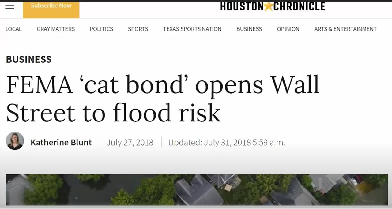 How FEMA Scams Americans Via Nat'l Flood Ins Program, & How It Connects To UN Agenda 2030