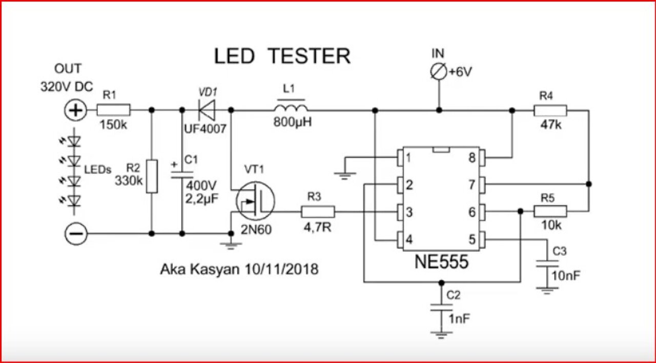 how to make a tv led backlight tester