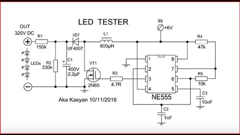 how to make a tv led backlight tester