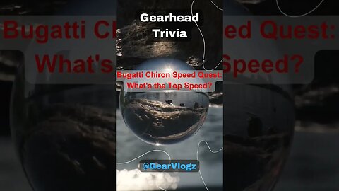 Bugatti Chiron Speed Quest: What's the Top Speed? #automotive #autofacts #shorts