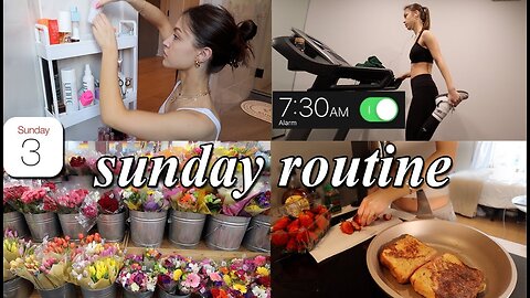 PRODUCTIVE SUNDAY RESET VLOG // organizing, grocery shopping, & deep cleaning