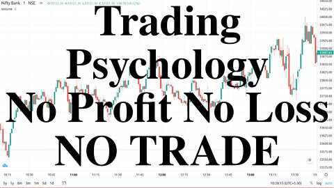 Bank Nifty Trading 18 July 2022 | No Trade No Profit No Loss