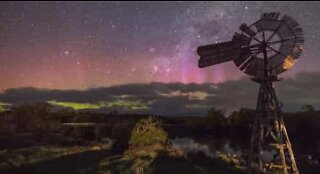 Fantastisk Aurora Australis i timelapse