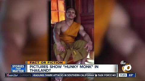 Pictures show buff "hunky" monk?