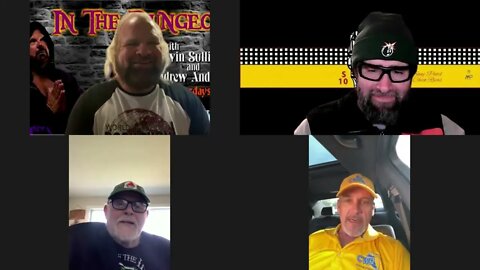 In The Dungeon Kevin Sullivan , Andrew Anderson , and Matty Rock with Guest CWF CEO Jeff Weaver