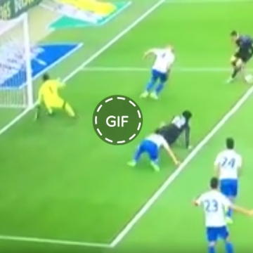 Malaga defence vs Real Madrid