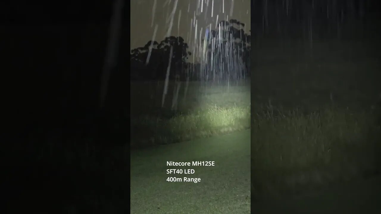 Nitecore MH12SE short Beamshot video