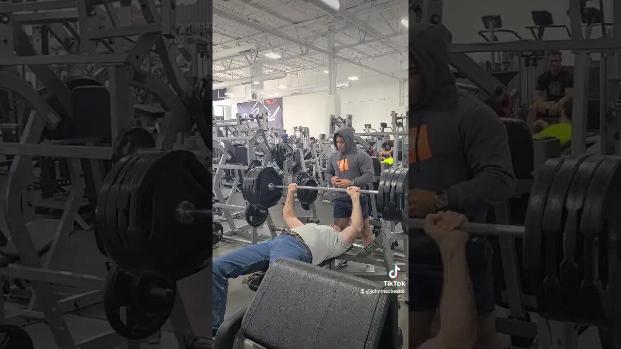 405lbs Raw bench, trained 6 months to get back to this point at 61 years old