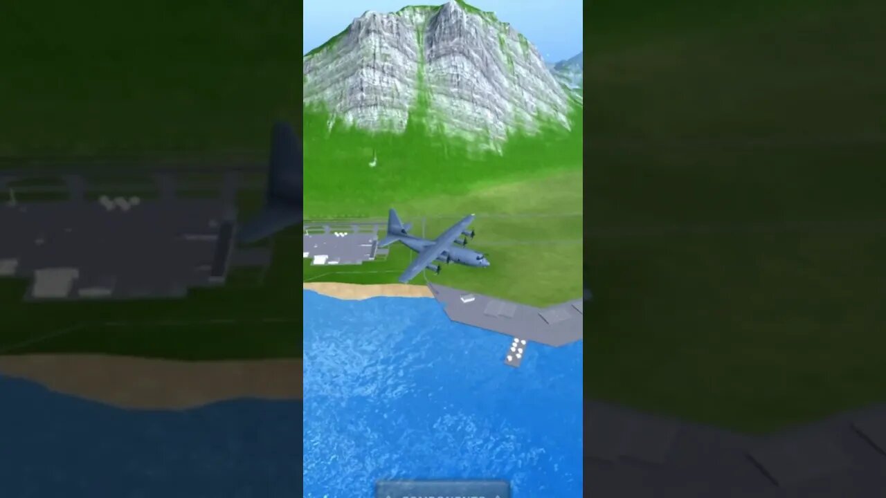 Flying over the Water | Turboprop Flight Simulator #shorts