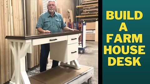 Improve your DIY build with a furniture quality farm house desk.