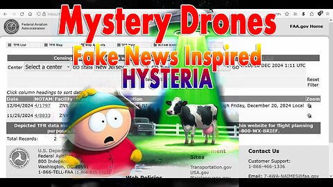 Mystery of the New Jersey Drones - Simple Explanation - NOTAMS - Fake News Inspired Hysteria