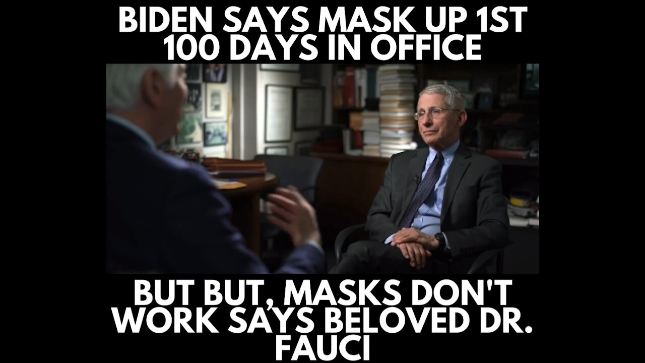 Patriot News Outlet | Remember This? Biden Mandates Masks for 1st 100 Days In Office