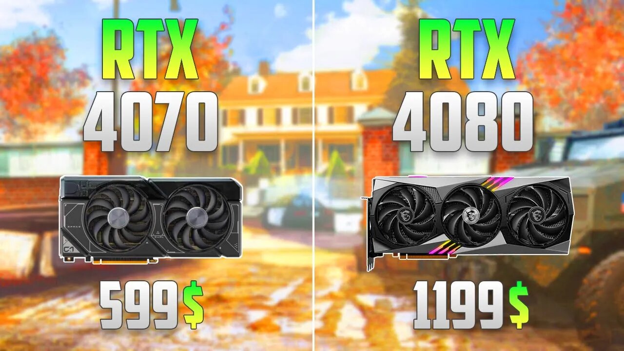 RTX 4070 vs RTX 4080 - Test in 12 Games