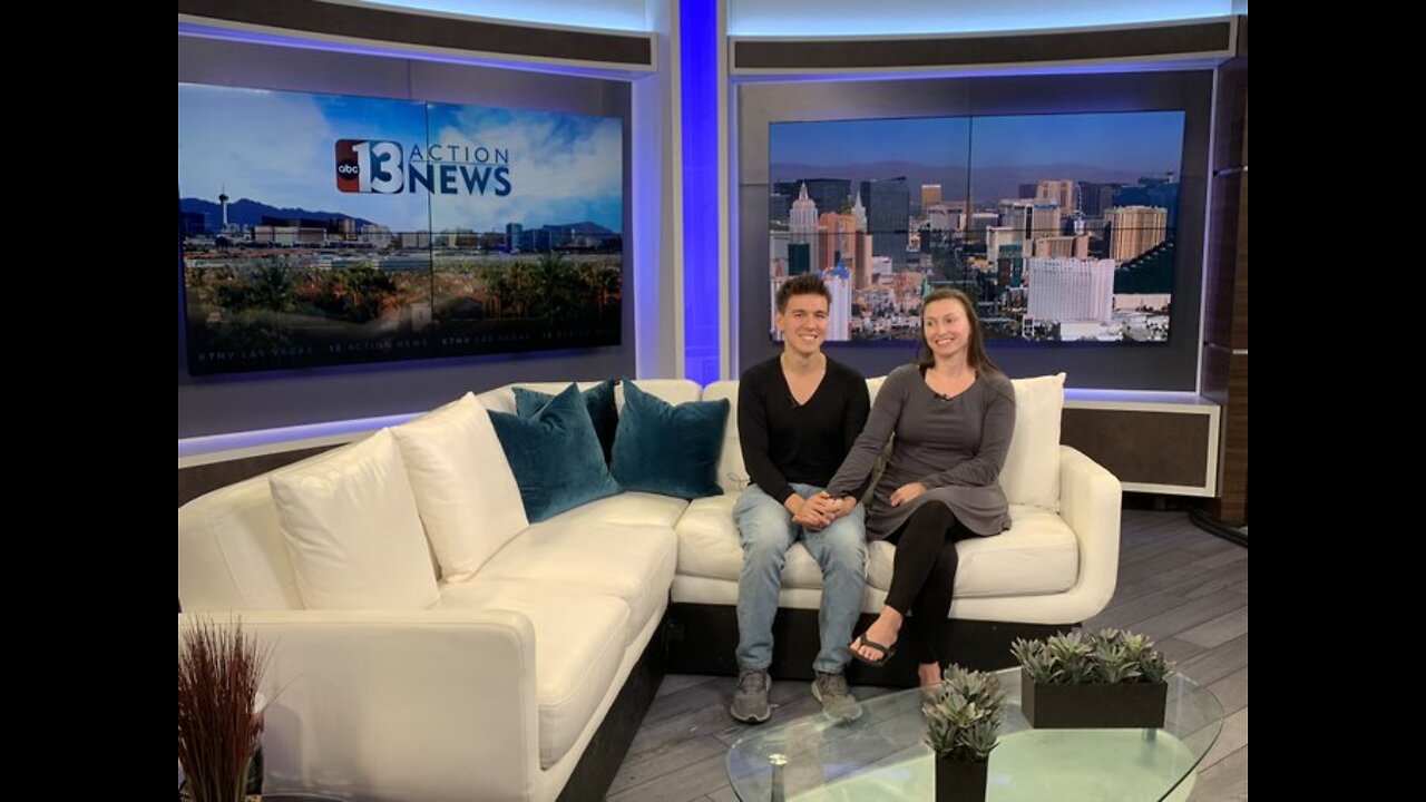 James, Melissa Holzhauer visit the 13 Action News studio