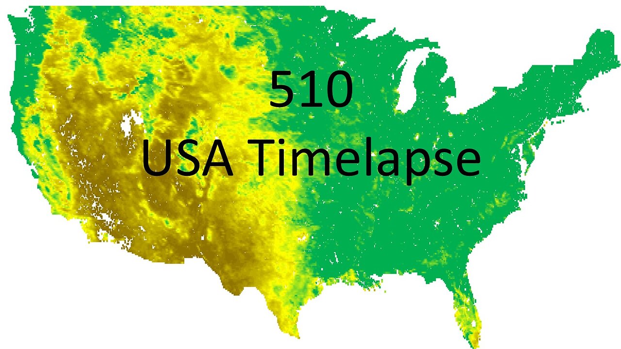 510 CO2 Greening - Timelapse United States