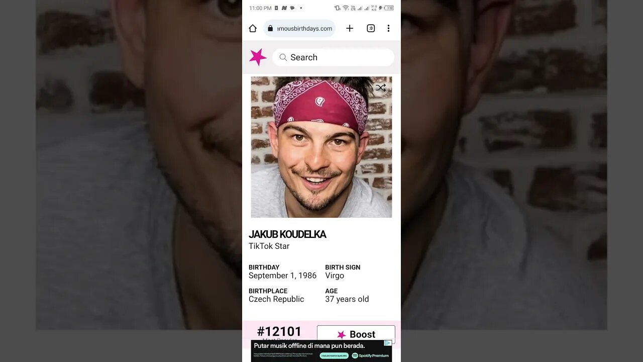 HAPPY 37 BIRTHDAY JAKUB KOUDELKA TikTok Star