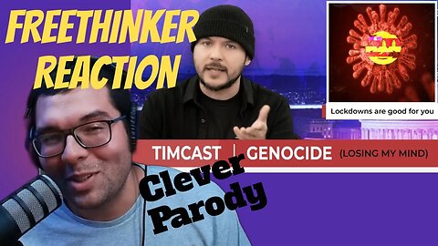 Clever Media Parody "GENOCIDE" Timcast Music Freethinker Reaction. First of Tim's songs. FIRST LIVE!