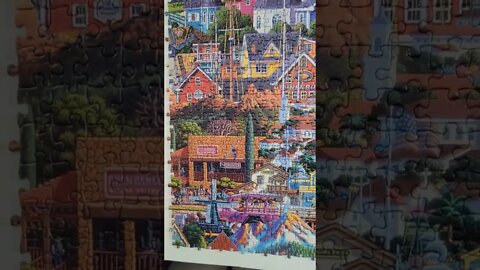 60,000 piece What a Wonderful World Jigsaw Puzzle Day 23! #puzzle #shorts #jigsawpuzzles