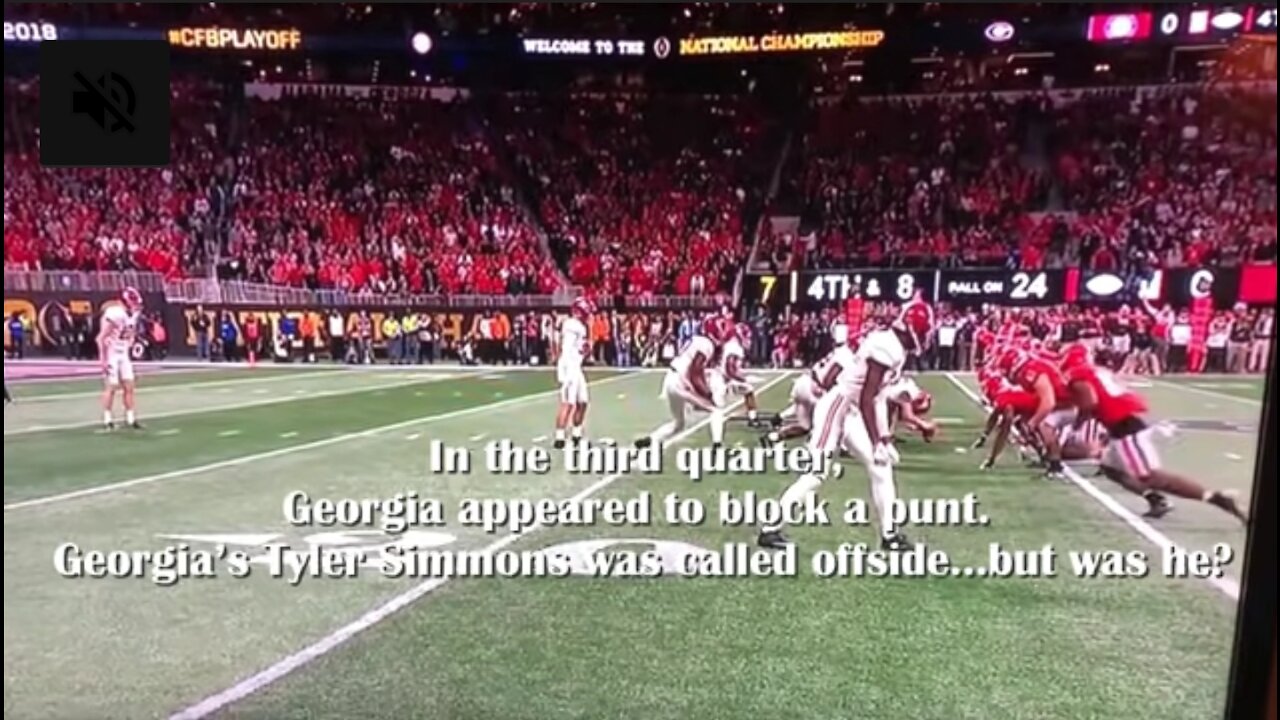 THE NCAA DELETED THIS VIDEO!! RIGGED NATIONAL CHAMPIONSHIP!!! GEORGIA VS ALABAMA