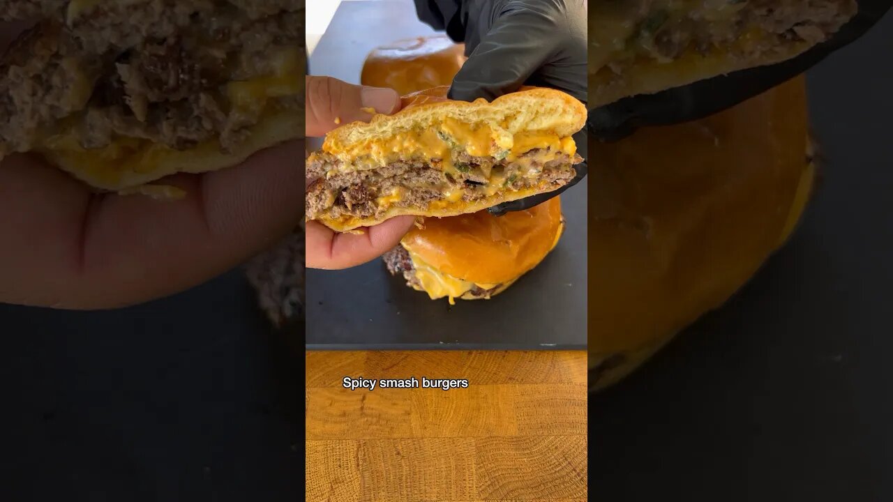 Spicy smash burgers